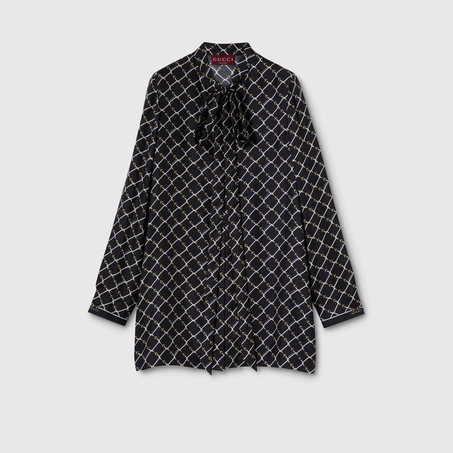 Robe en twill de soie imprimé