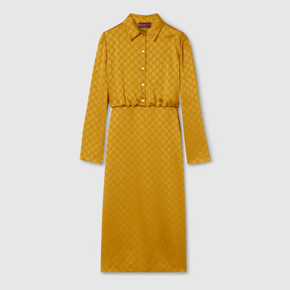 Robe en jacquard acétate GG