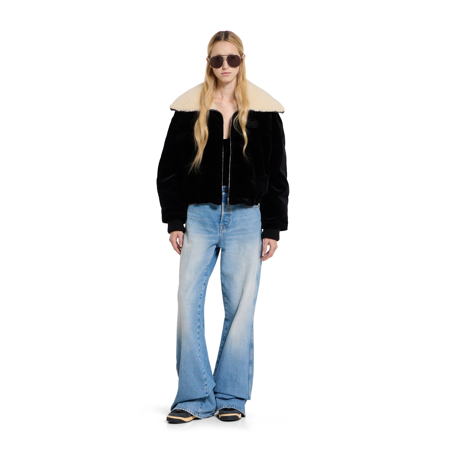 Sneaker Screener avec détail GG en cristaux pour femme