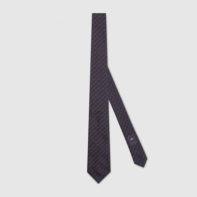 Cravate en jacquard de soie GG