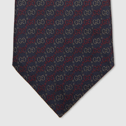Cravate en jacquard de soie GG