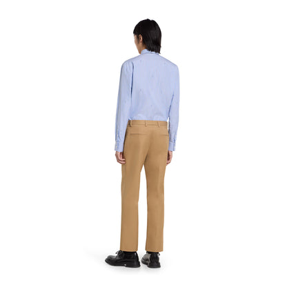Pantalon en twill de coton avec détail bande Web