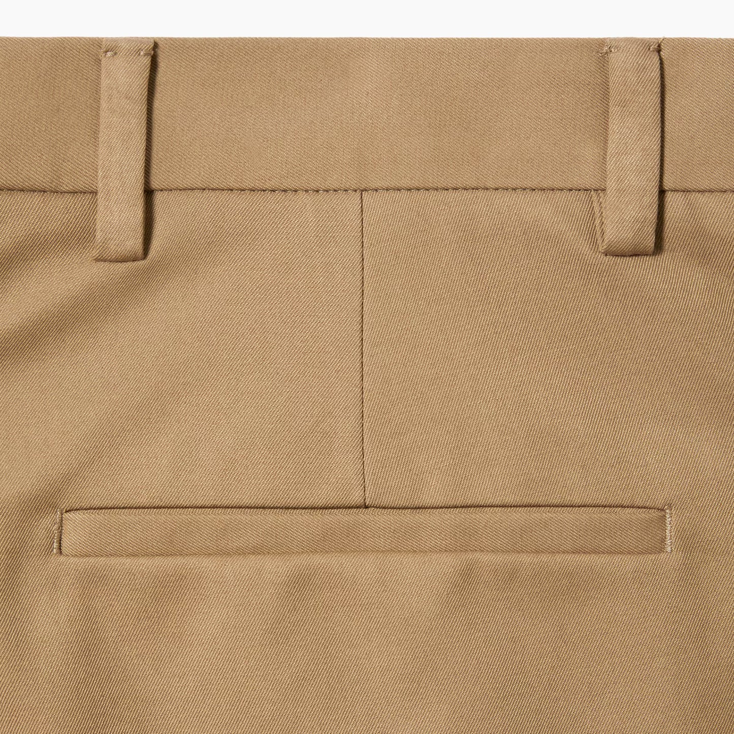 Pantalon en twill de coton avec détail bande Web
