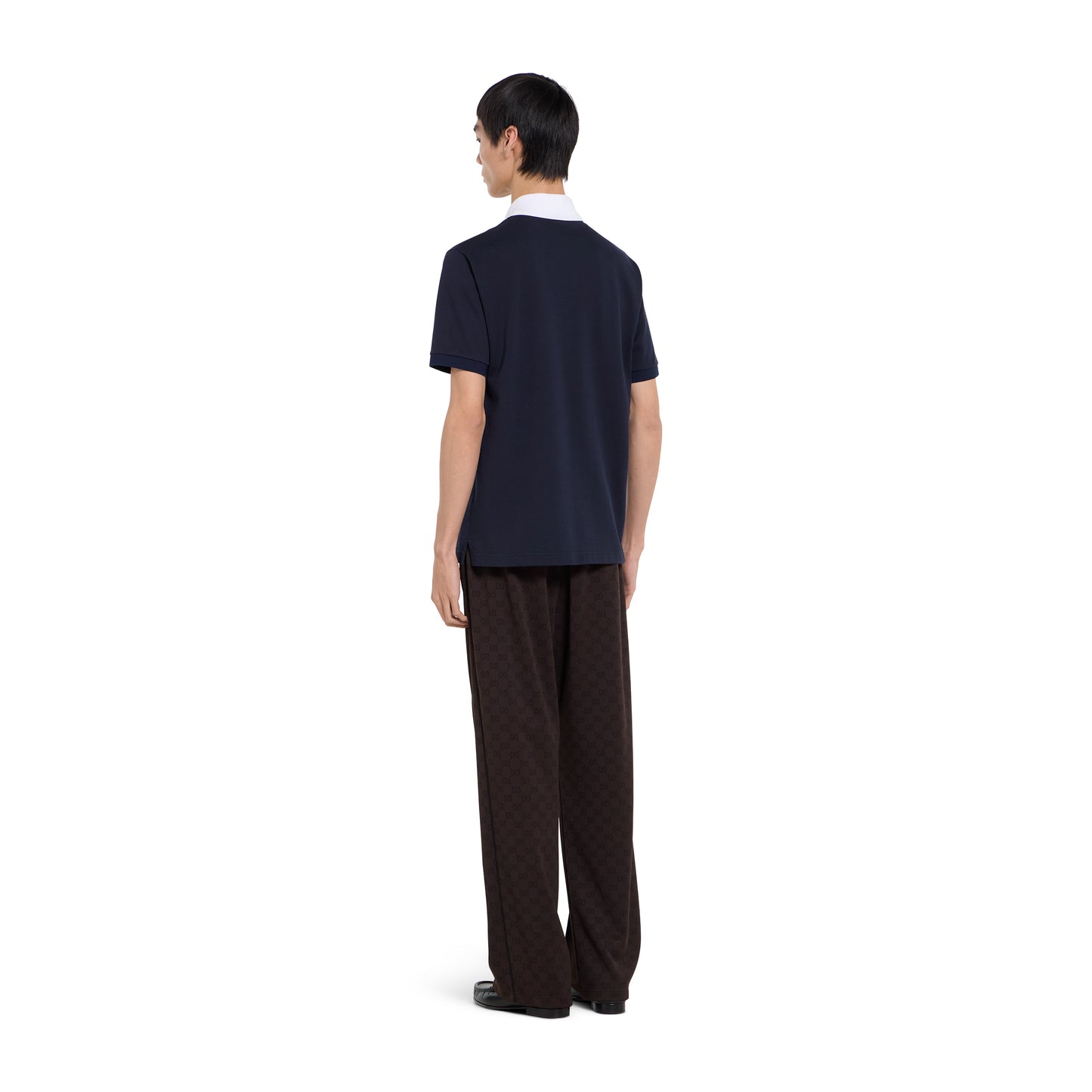 Polo en piqué de coton stretch