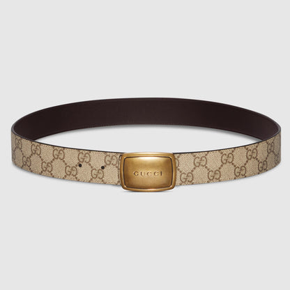 Ceinture avec boucle ronde plate