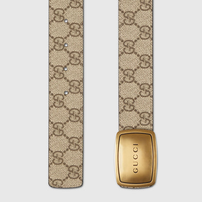 Ceinture avec boucle ronde plate