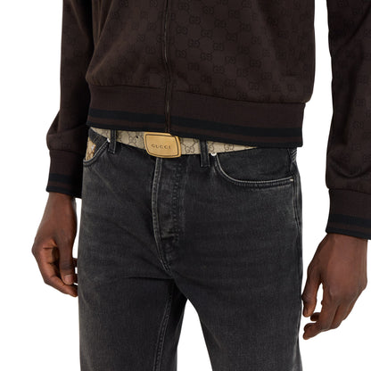 Ceinture avec boucle ronde plate