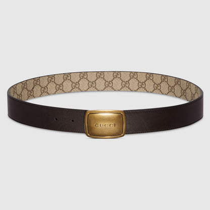 Ceinture avec boucle ronde plate