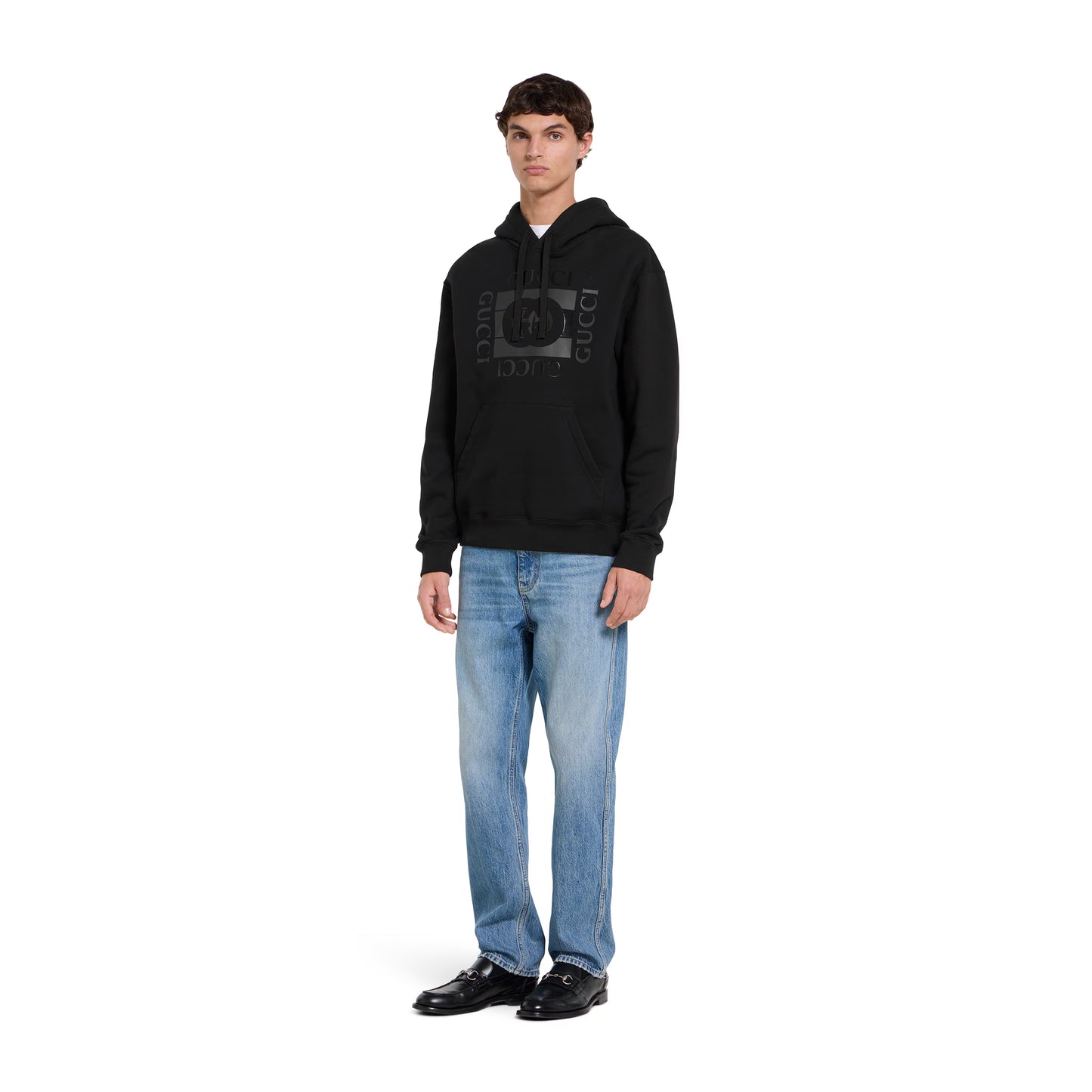 Sweat-shirt en jersey de coton à imprimé