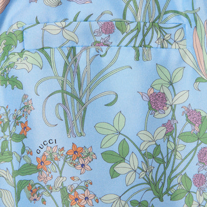 Short en twill de soie avec imprimé