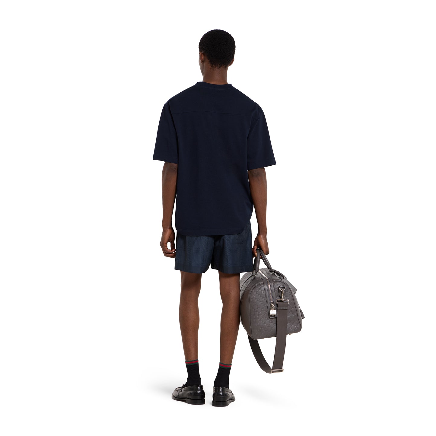 Short de bain en popeline technique à imprimé