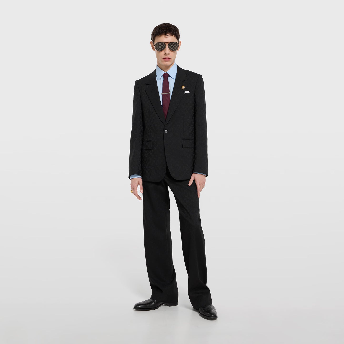 Chemise en popeline de coton GG