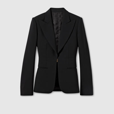 Veste en laine stretch technique