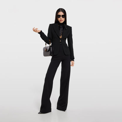 Veste en laine stretch technique